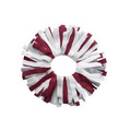 Spirit Pomchies  Ponytail Holder - Burgundy Red/Perla Silver/White